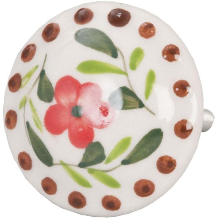 Červený motív kvetu (61860)