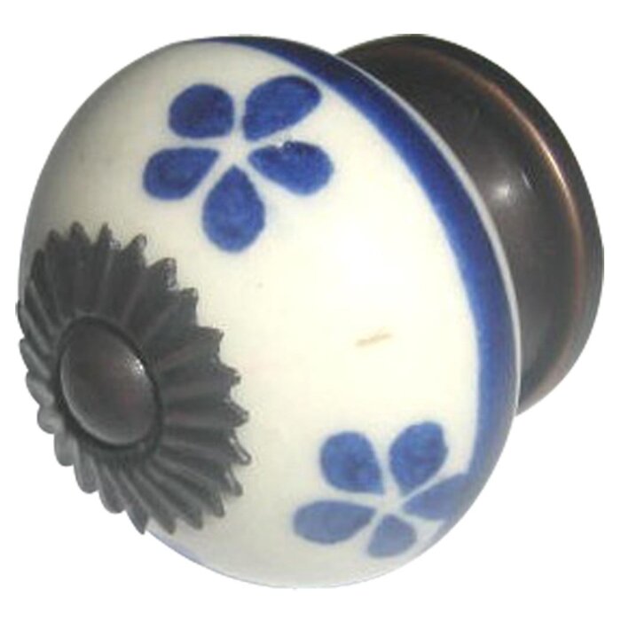 Blume weiß blau (60299)