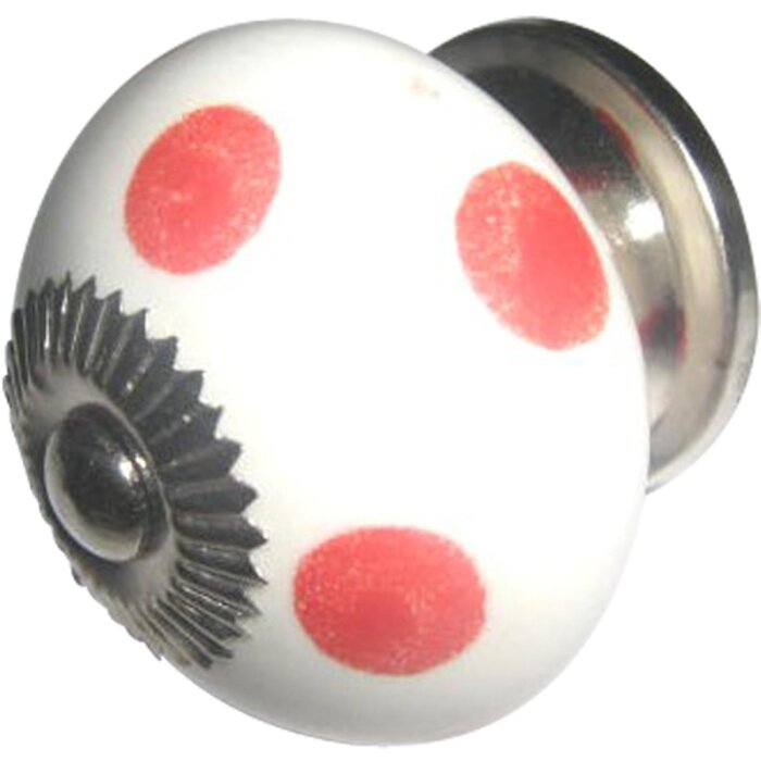 Punkte weiß rot (60296)