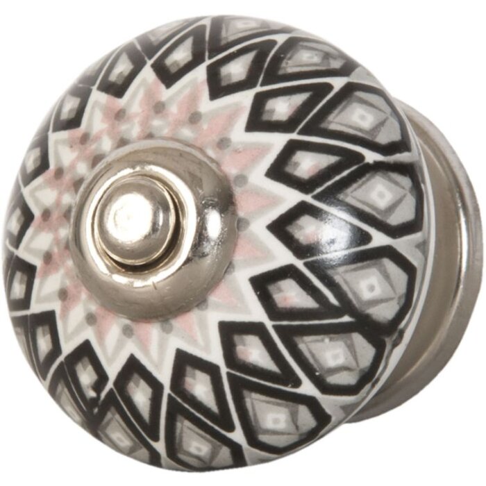 Mandala schwarz grau (62561)