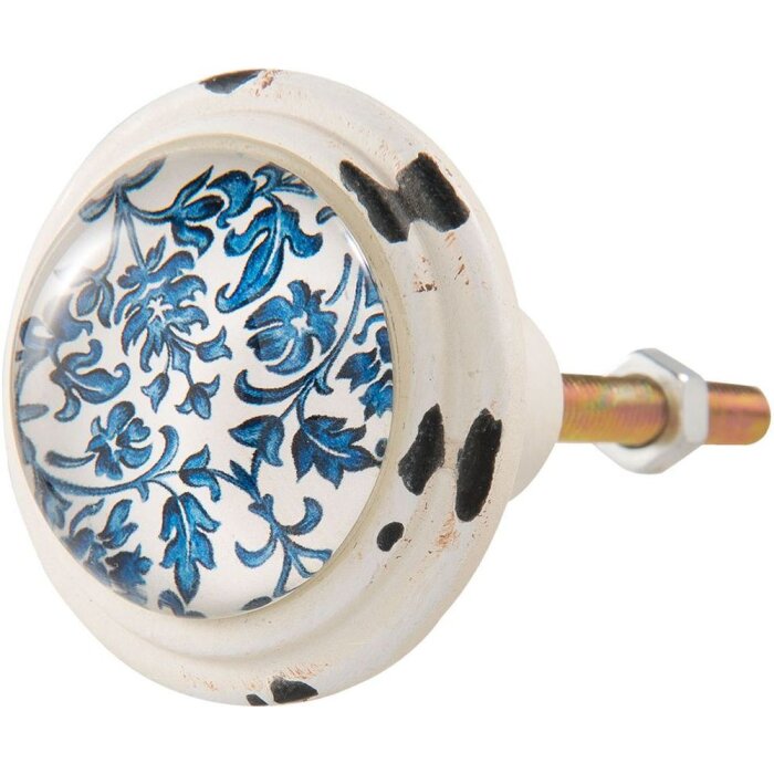 Blätter blau weiß (6Y2471)