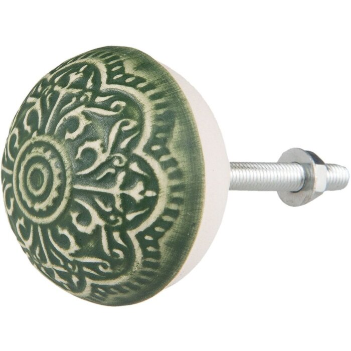 Dekor zelená biela (63873)