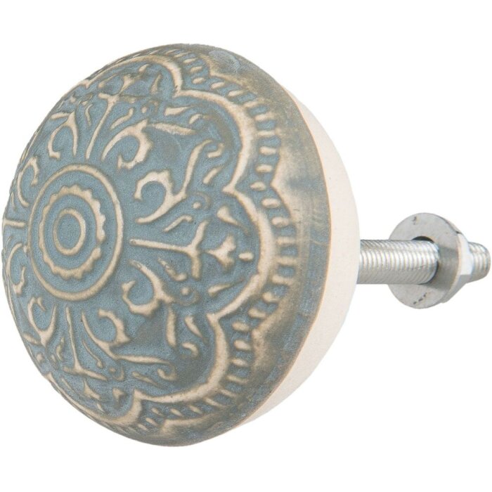 Dekor blau altweiß (63876)